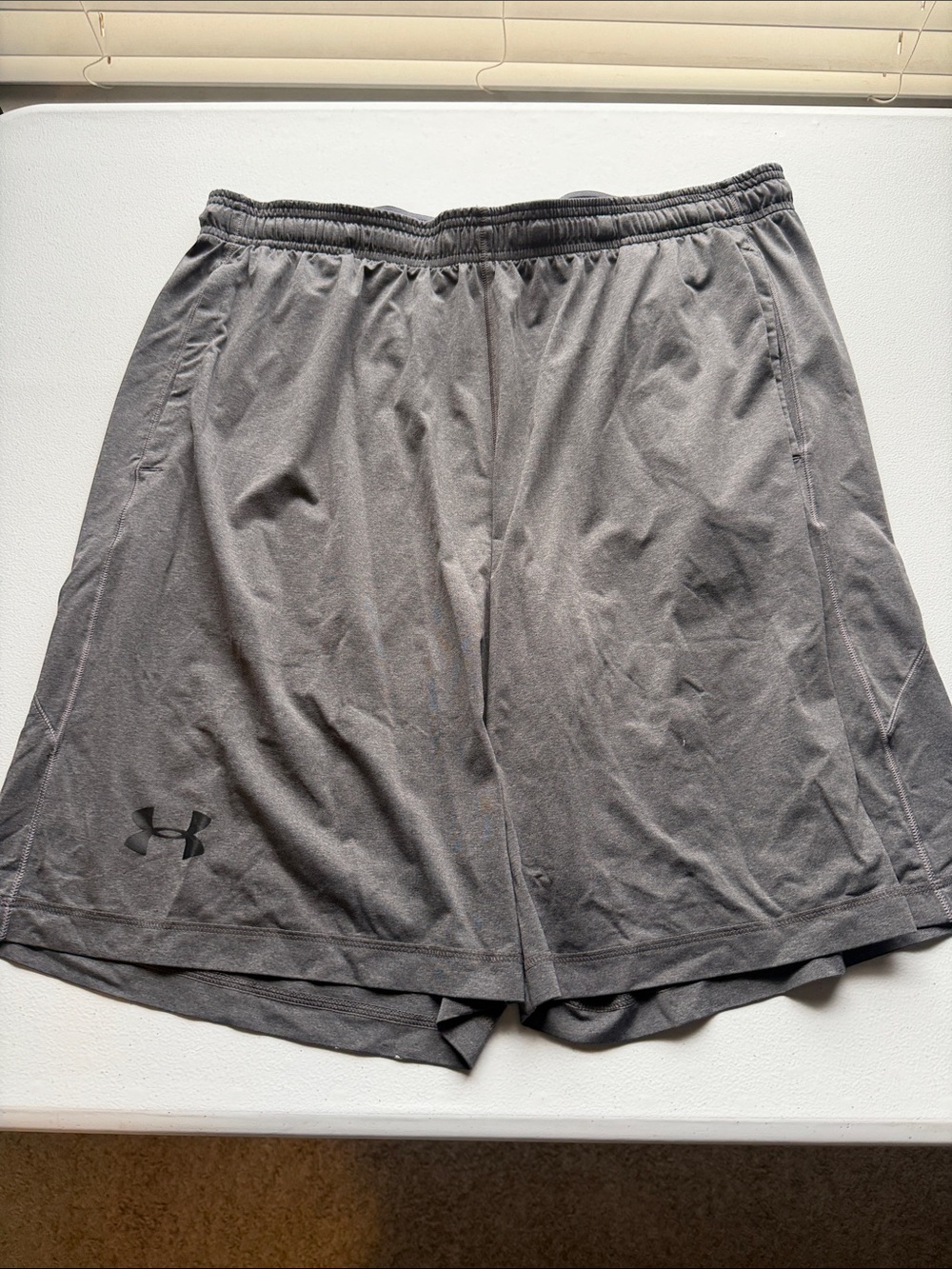 Under Armour Men's Athletic Performance Shorts in Gray